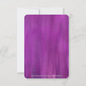 Paarse modekunst met de moderne kunst , met de dat save the date (Achterkant)