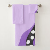 Paarse moderne Abstracte kunst Bad Handdoek (Insitu)