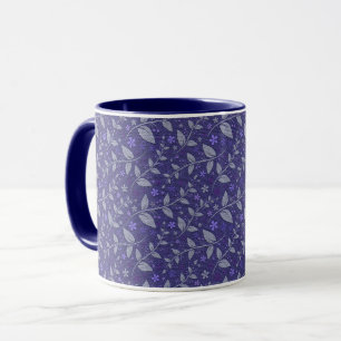 Paarse moderne elegante populaire bloemkool mok