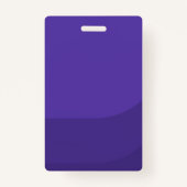 Paarse moderne en minimale foto-ID van de perspas Badge (Achterkant)