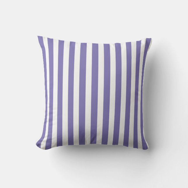 Paarse moderne stripes kussen (Voorkant)