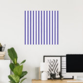 Paarse moderne stripes poster (Thuiskantoor)