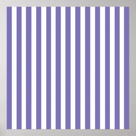 Paarse moderne stripes poster (Voorkant)