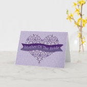 Paarse moeder van de Bride Kaart (Gele Bloem)
