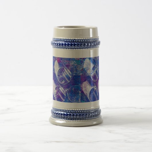 Paarse Mok van de cirkels Beer Stein (Center)