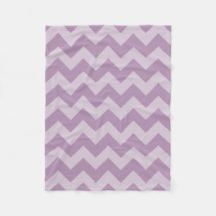 Paarse monochromatische Chevron Fleece Deken