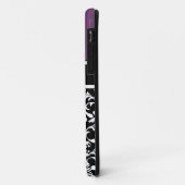 Paarse Monogram iPhone 5 Hoezen (Achterkant/links)
