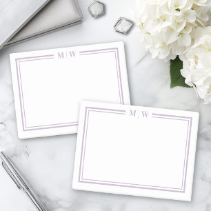 Paarse Monogram Post-it® Notes