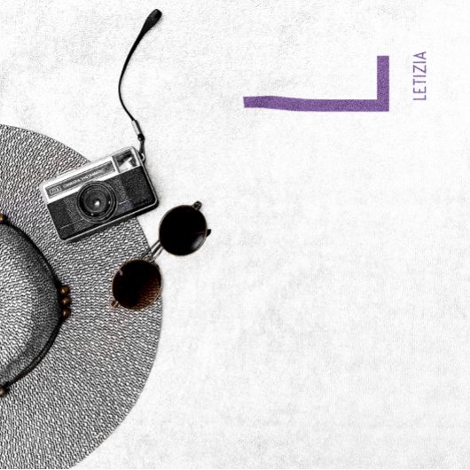 Paarse Monogramnaam Bad Handdoek