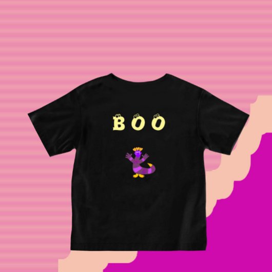 Paarse monster baby T-shirt