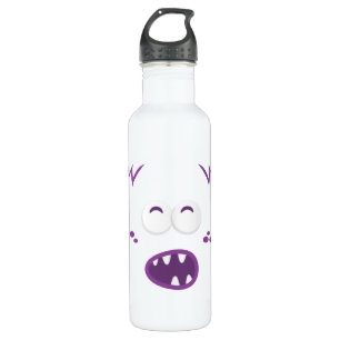 Paarse Monster Face Waterfles