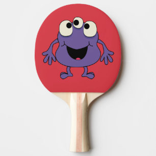 Paarse Monster Kinder Tennis Paddle Tafeltennisbatje