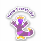 Paarse monster sticker (Voorkant)