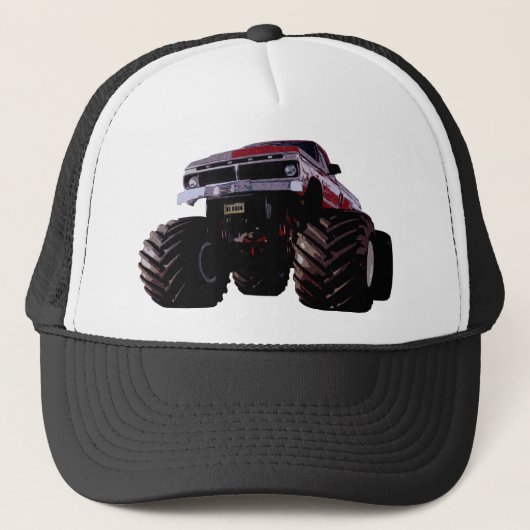 Paarse Monster Truck Trucker Pet (Voorkant)