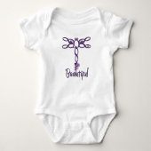 Paarse, mooie dragonfly-design romper (Voorkant)