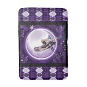 Paarse Moon Child Bath Mat (Voorkant Verticaal)
