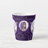 Paarse Moon Child Latte Mok (Voorkant)