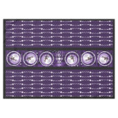 Paarse Moon Child Tablecloth Tafelkleed (Voorkant (Horizontaal))