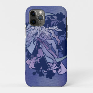 Paarse Moon Goddess Wiccan Triple Moon Symbol Art iPhone 11 Pro Hoesje