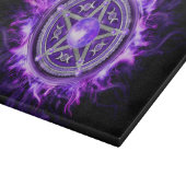 Paarse Moon Pentagram Snijplank (Hoek)