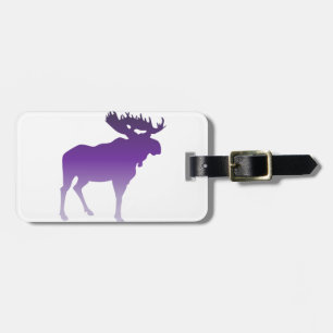 Paarse Moose Bagagelabel
