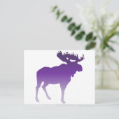 Paarse Moose Briefkaart (Staand voorkant)