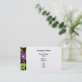Paarse morning Glory - Platinum Finish Visitekaartje (Staand voorkant)