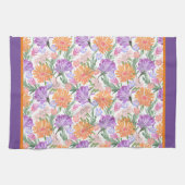 Paarse Morning Glory Theedoek (Horizontaal)