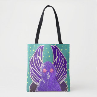 Paarse Mothman-tas Draagtas