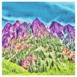 Paarse Mountain Majesties Vinyl Sticker