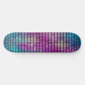 Paarse Mozaïek Skateboard Deck (Horizontaal)