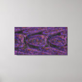 Paarse mozaïek vortexes canvas afdruk (Voorkant)