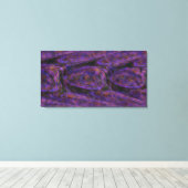 Paarse mozaïek vortexes canvas afdruk (Insitu (Houten vloer))