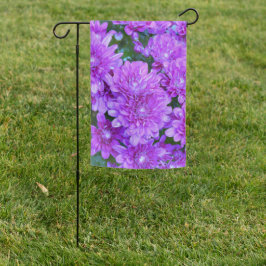 Paarse Mums Garden Flag Tuinvlag