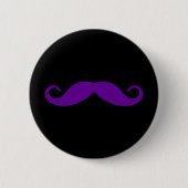 Paarse Mustache Button (Voorkant)
