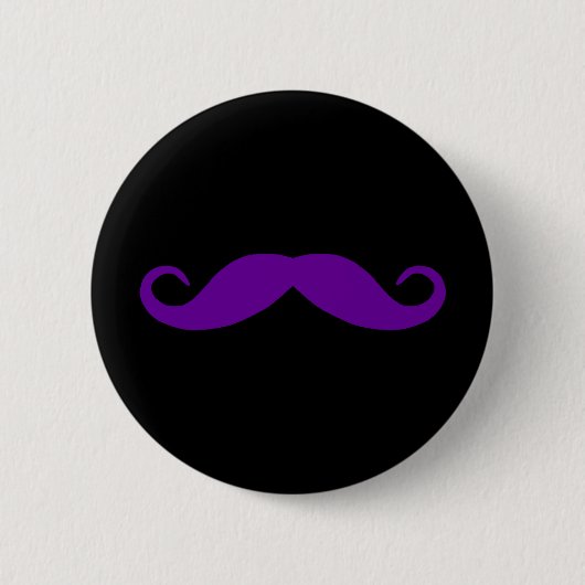 Paarse Mustache Button (Voorkant)