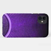 Paarse muziekluidspreker en geluidsgolven Case-Mate iPhone case (Achterkant (horizontaal))