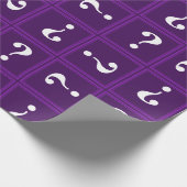 Paarse mysterie cadeaupapier (Hoek)