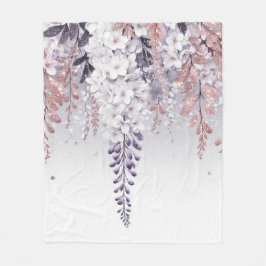 Paarse mystieke Wisteria Drift Fleece Deken
