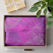 Paarse n roze Abstracte netwerklijnen Tissuepapier (Geschenk)