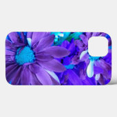 Paarse N Turquoise Bouquet iPad Case (Achterkant (horizontaal))
