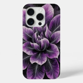 Paarse Nacht Hemel Botanische Kunst iPhone 15 Pro Case