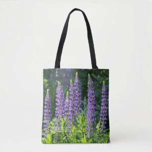 Paarse Native Minnesota Lupine Draagtas