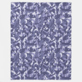 Paarse Navy Camouflage Fleece Deken (Voorkant)
