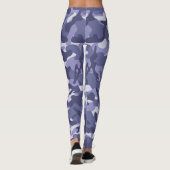Paarse Navy Camouflage Leggings (Achterkant)