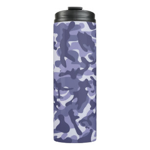 Paarse Navy Camouflage Thermosbeker