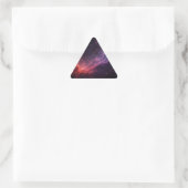 Paarse Nebula Driehoek Sticker (Tas)