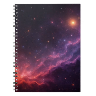 Paarse Nebula Notitieboek