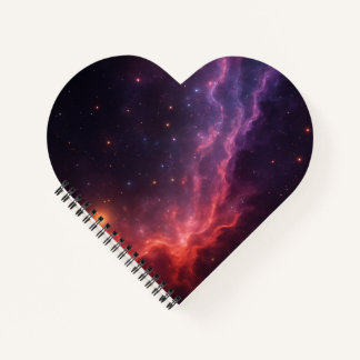 Paarse Nebula Notitieboek