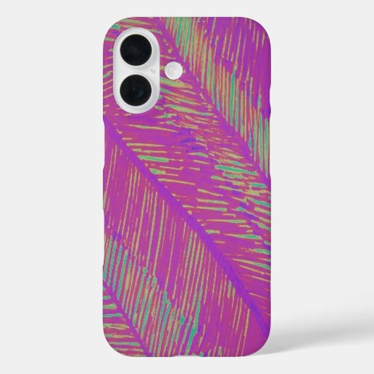 Paarse Neon Palmen Case-Mate iPhone Case (Achterkant)